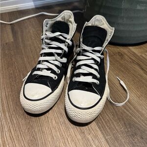 Converse Black and White High-Top Sneakers